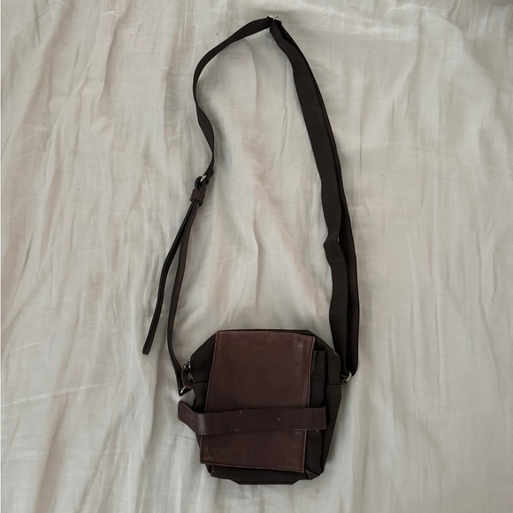 Yohji Yamamoto Y'SACCS Crossbody Leather Bag - Picture 1 of 14